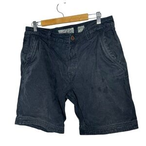 FAT FACE Cove Blue Flat Front Shorts size 36 L 8.5